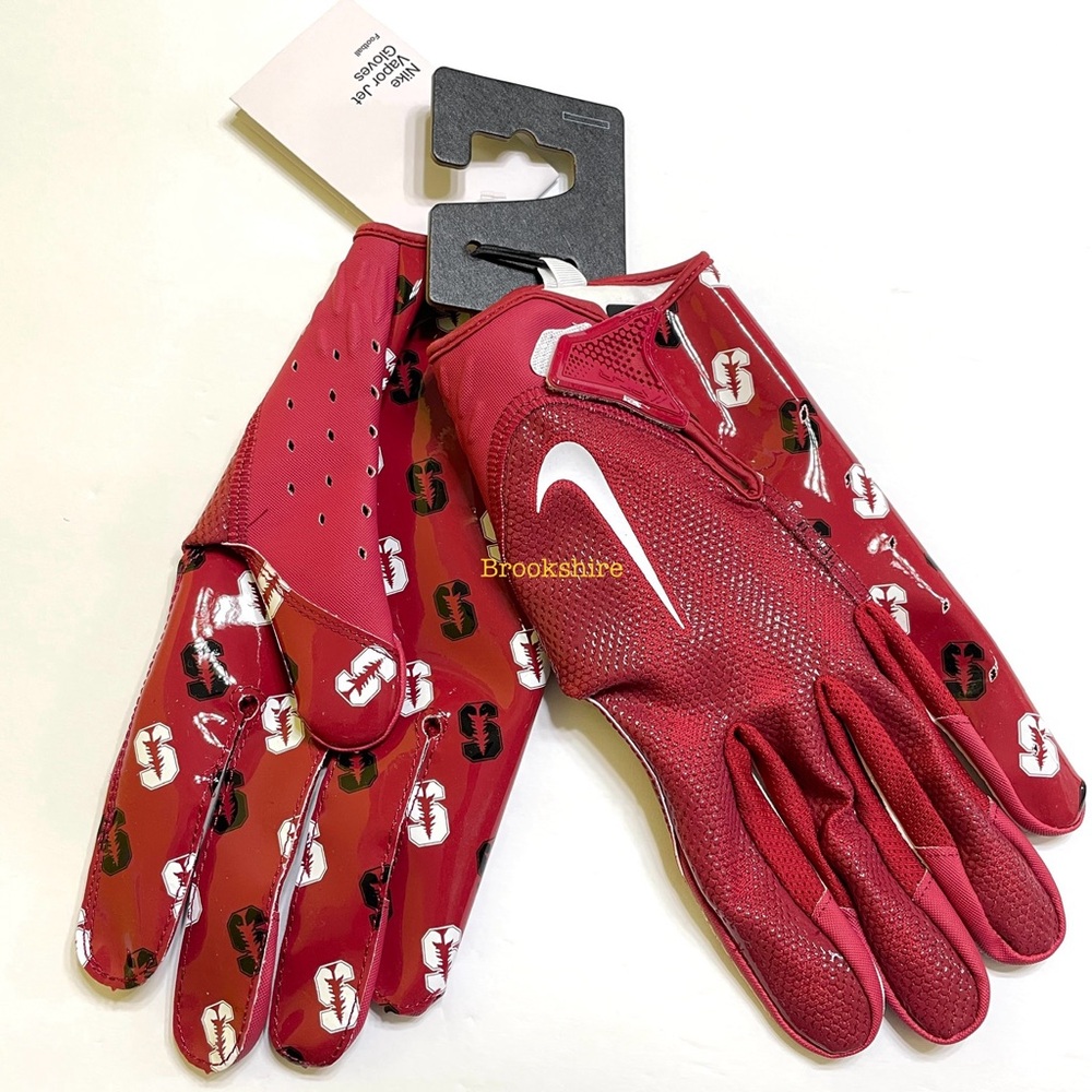 Nike Vapor Jet 7.0 Football Gloves Stanford Cardinal Size 4XL DX5290-620